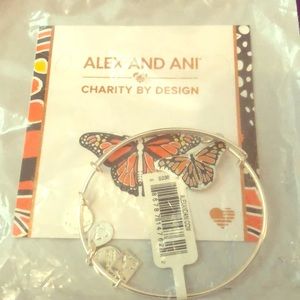 NEW Alex and Ani Bracelet - Monarch Butterfly SS